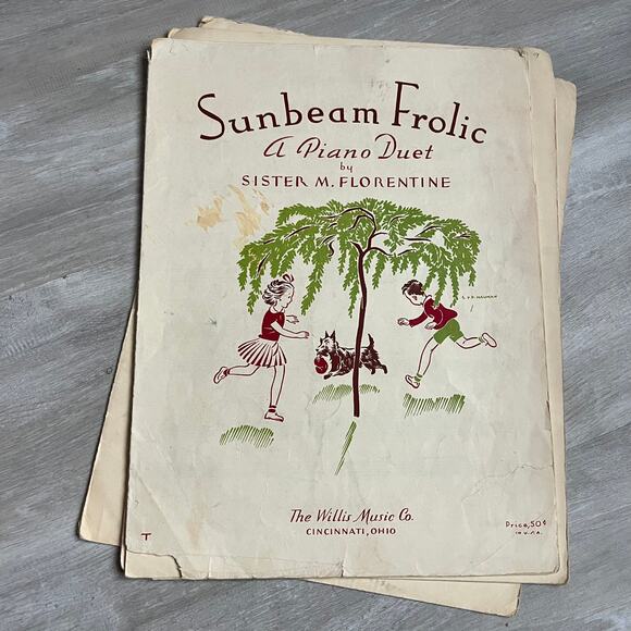 Sunbeam Frolic Minuet and Duet and Minuet in G Paper Sheet Music Bundle As-is - Picture 9 of 12